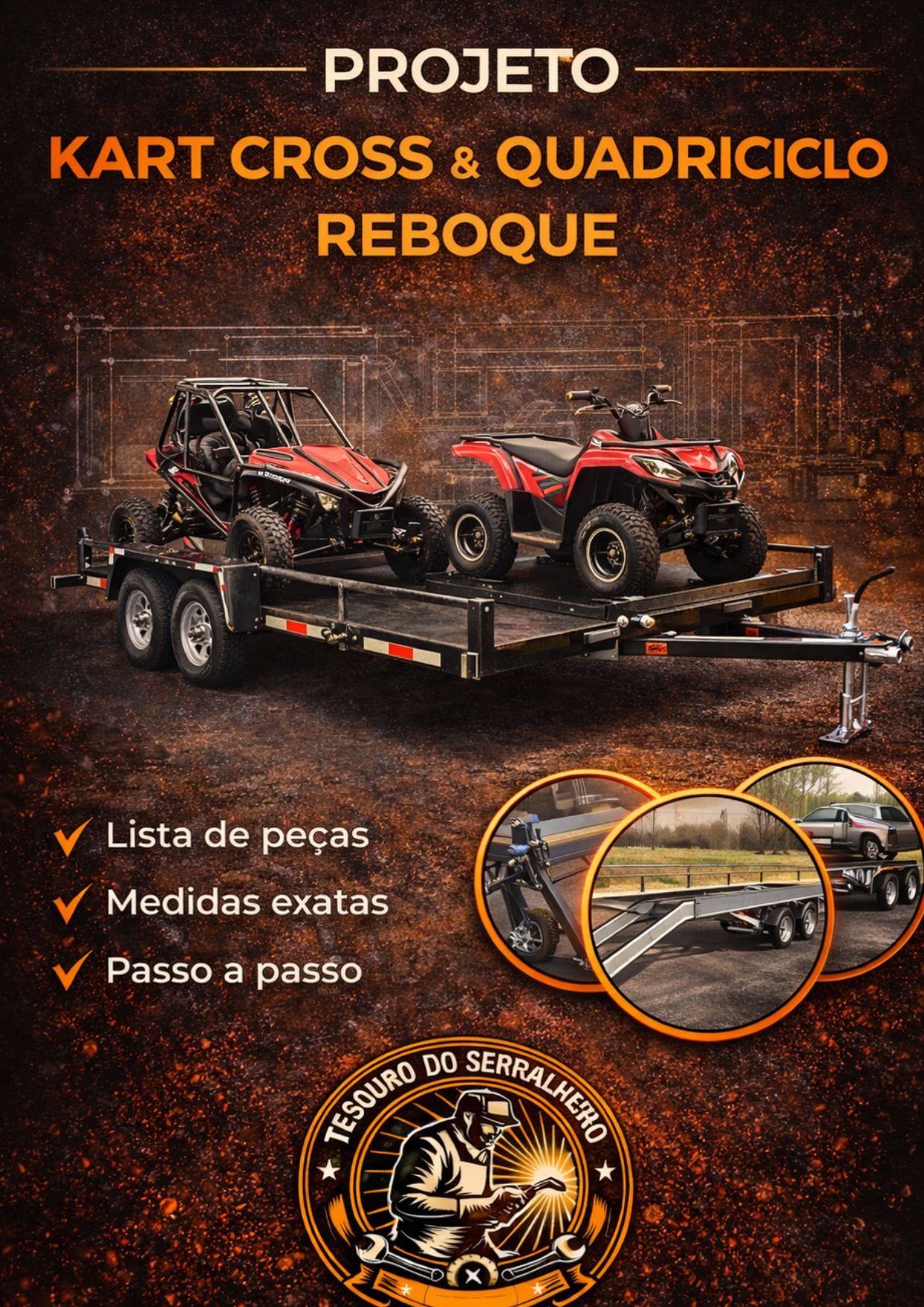 Remolque para Cuatriciclos y Kart Cross